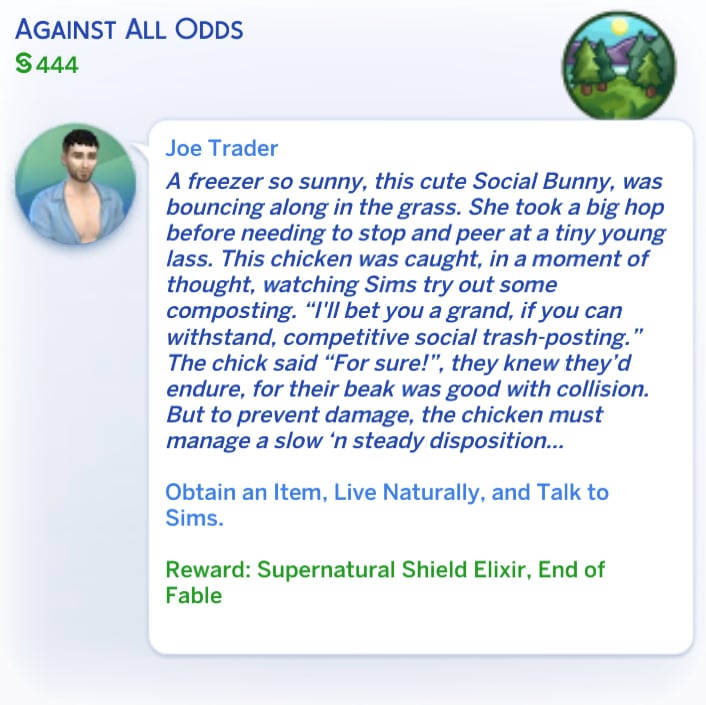 Spinning a Tale: Guide to Fables in The Sims 4 Enchanted by Nature 11 Against All Odds Fable