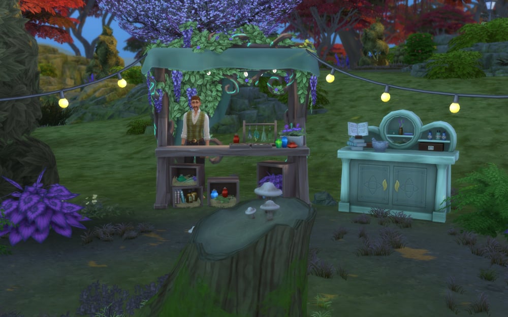 The Sims 4 Enchanted by Nature Collection Guide 5 Todd Attenberry's apothecary vendor stall