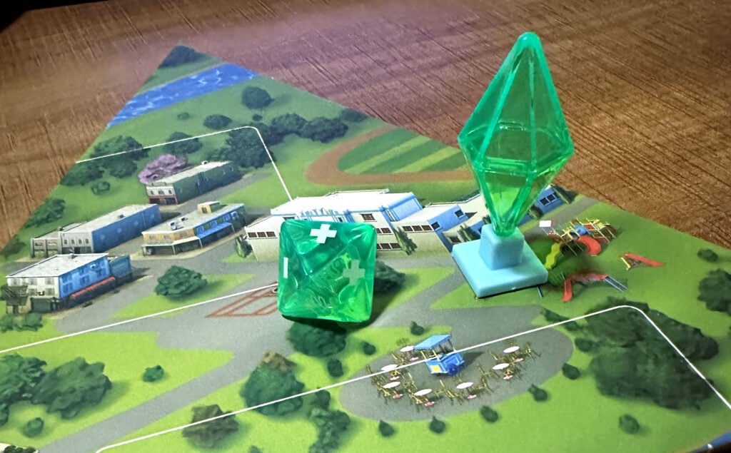 The Sims Board Game- Plumbob Movers and Interaction Die
