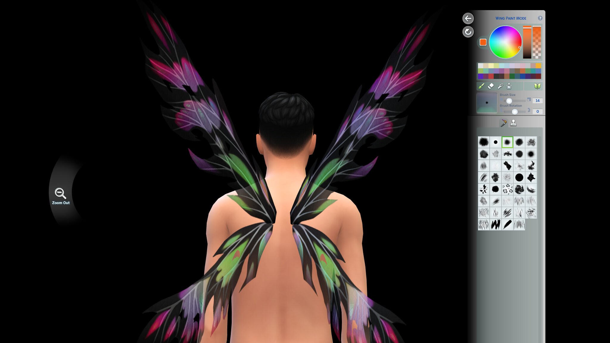 The Sims 4 Enchanted by Nature CAS Overview: Wings & Things 249 CASMENU 3 edited