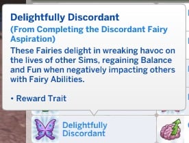 The Sims 4 Enchanted by Nature Aspirations Guide 11 DelightfullyDiscordantFairyTrait