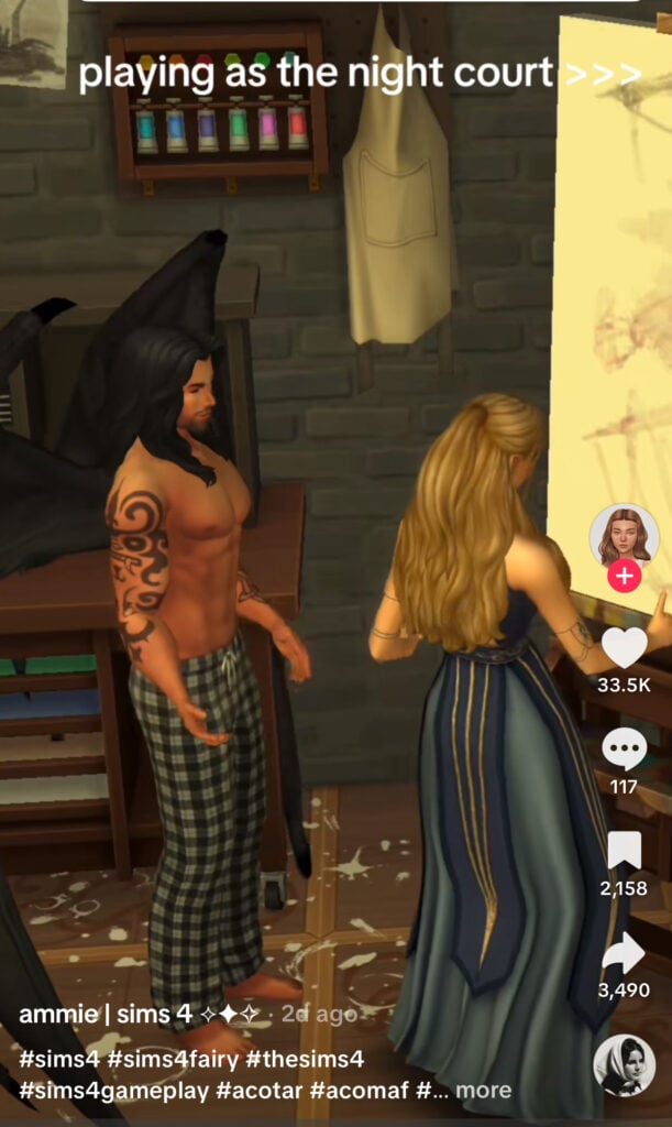 Sims 4 enchanted by nature impressions, ACOTAR