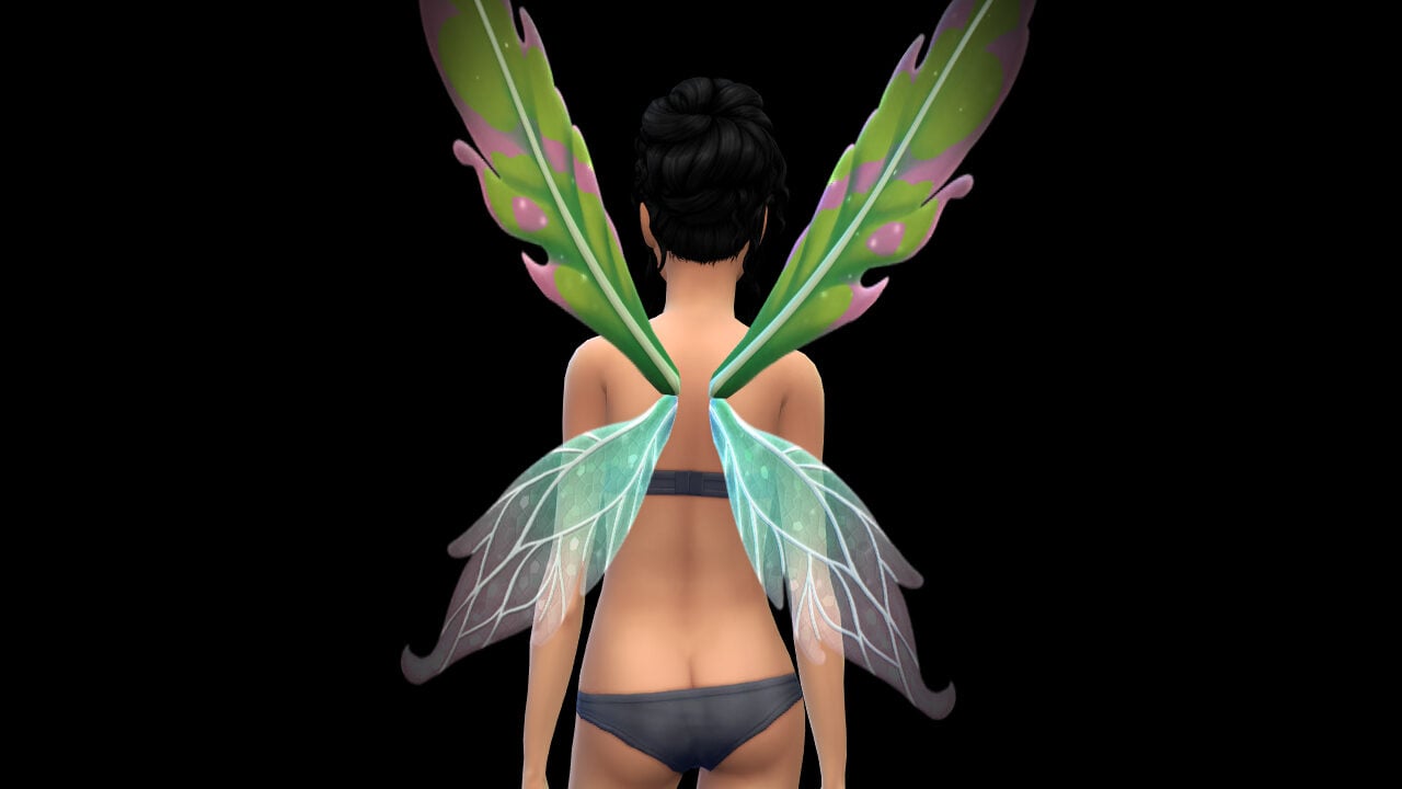 The Sims 4 Enchanted by Nature CAS Overview: Wings & Things 259 FEMWING 11 edited
