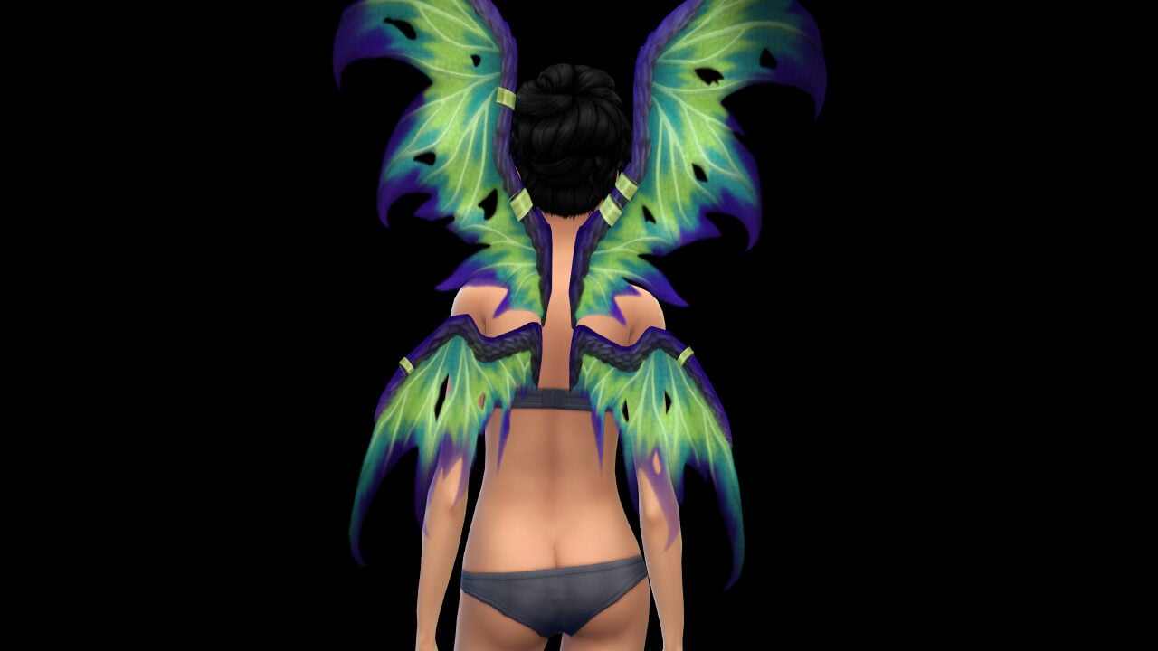 The Sims 4 Enchanted by Nature CAS Overview: Wings & Things 265 FEMWING 17 edited