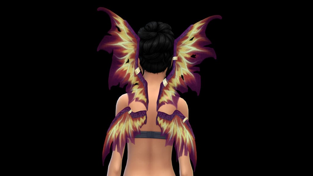 The Sims 4 Enchanted by Nature CAS Overview: Wings & Things 266 FEMWING 18 edited