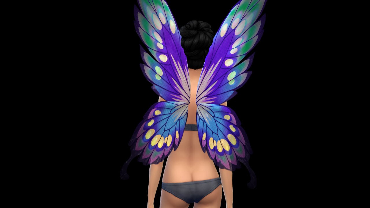 The Sims 4 Enchanted by Nature CAS Overview: Wings & Things 251 FEMWING 2 edited