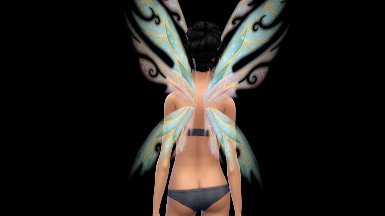 The Sims 4 Enchanted by Nature CAS Overview: Wings & Things 271 FEMWING 23 edited