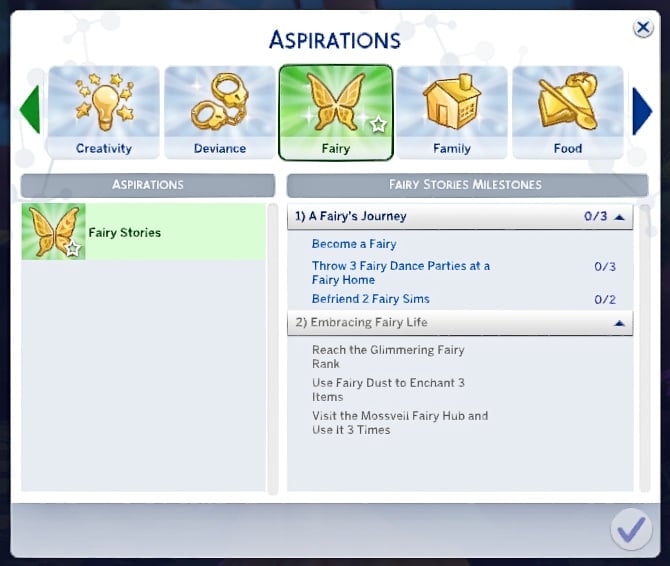 The Sims 4 Enchanted by Nature Aspirations Guide 4 Fairy Stories Aspiration