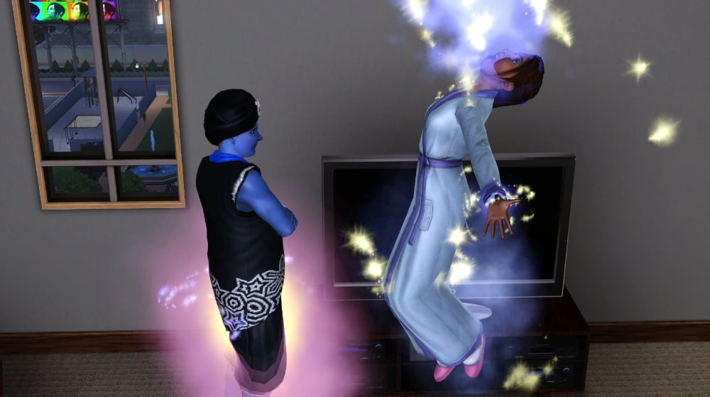 Genie granting wish