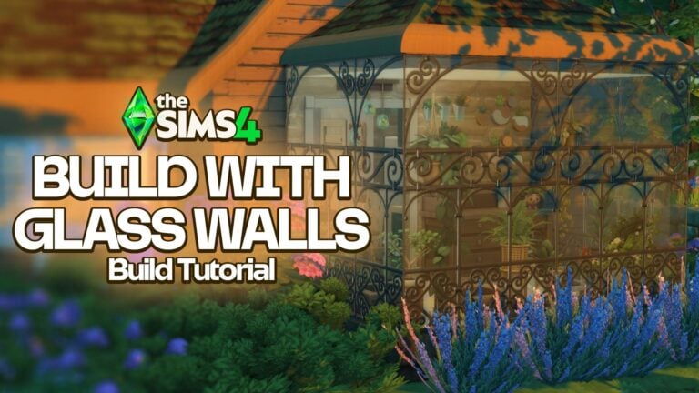 The Sims 4 Glass Walls Build Tips: Through the Simming Glass