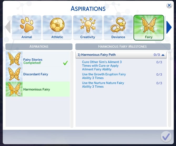 The Sims 4 Enchanted by Nature Aspirations Guide 8 Harmonious Fairy