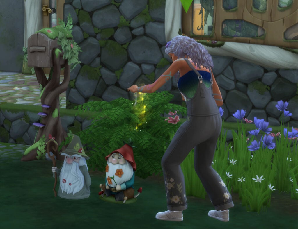 The Sims 4 Houseplants and Gardening Upgrades in Enchanted by Nature 9 The Sims 4 Houseplants Enchanted by Nature, Fairy Dust on Gnome