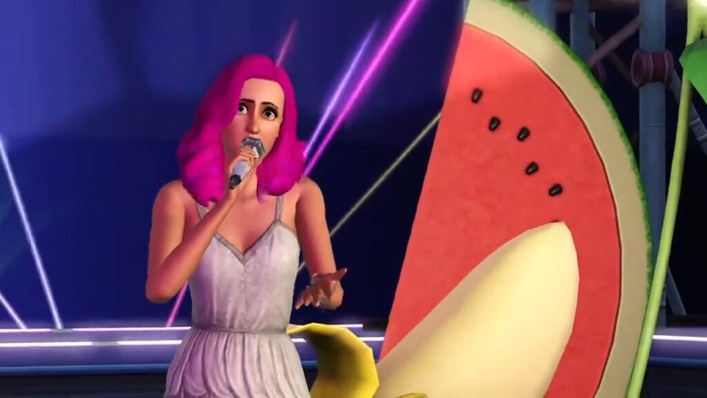 Official Simlish Music Videos Make a Return with FKA Twigs in The Sims 4 2 Katy Perry The One That Got Away Die Sims 3 Showtime 2 25 screenshot