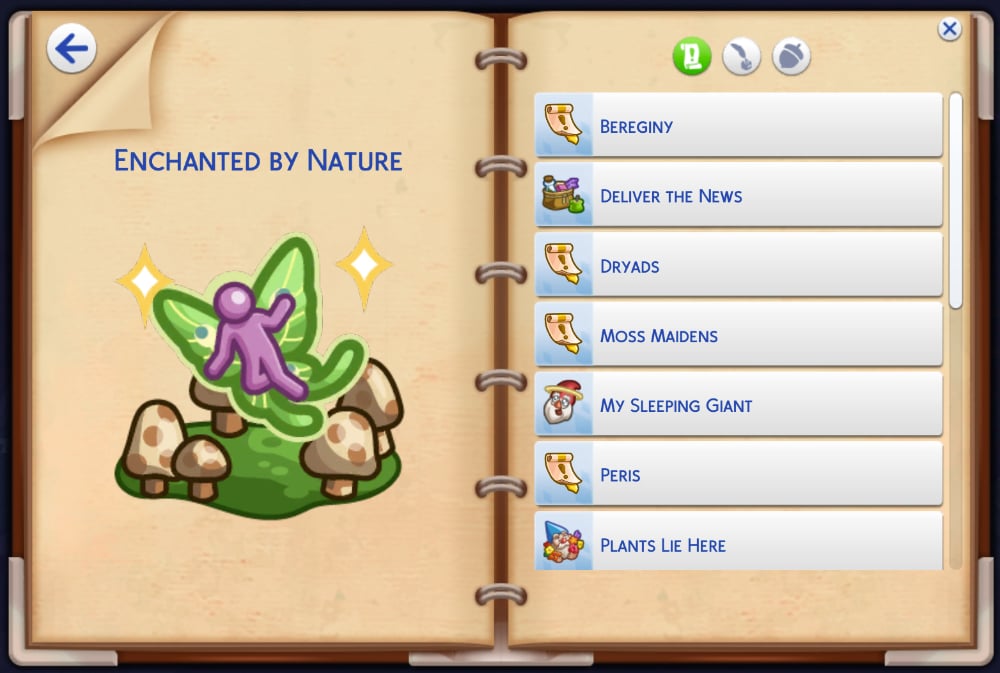 Spinning a Tale: Guide to Fables in The Sims 4 Enchanted by Nature 37 Fables in Sims 4 notebook