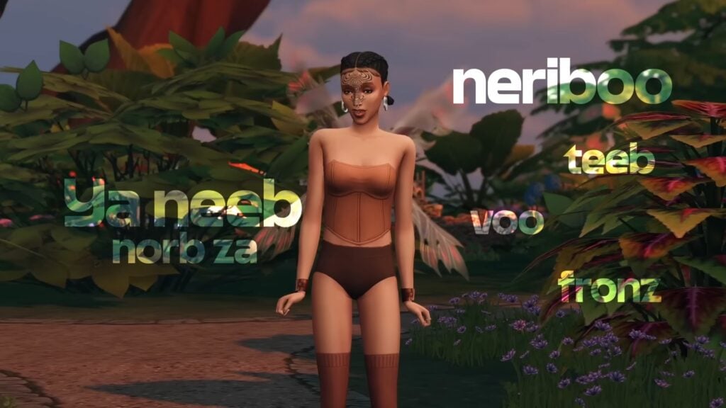 Official Simlish Music Videos Make a Return with FKA Twigs in The Sims 4 3 Perfect Stranger FKA twigs Simlish Music Video The Sims™ 4 Enchanted by Nature 0 27 screenshot