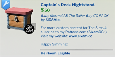 The Sims 4 Baby Mermaid & The Sailor Boy CC Pack Overview 26 Screenshot 2025 07 02 145429