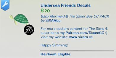 The Sims 4 Baby Mermaid & The Sailor Boy CC Pack Overview 16 Screenshot 2025 07 02 145445