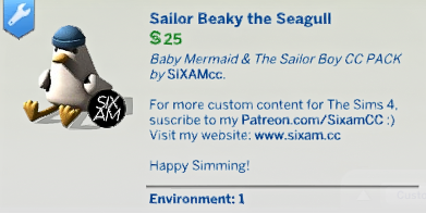 The Sims 4 Baby Mermaid & The Sailor Boy CC Pack Overview 20 Screenshot 2025 07 02 145625