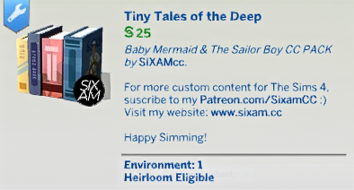 The Sims 4 Baby Mermaid & The Sailor Boy CC Pack Overview 22 Screenshot 2025 07 02 145637