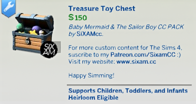 The Sims 4 Baby Mermaid & The Sailor Boy CC Pack Overview 10 Screenshot 2025 07 02 145709