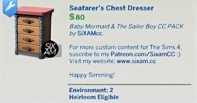 The Sims 4 Baby Mermaid & The Sailor Boy CC Pack Overview 7 Screenshot 2025 07 02 145725