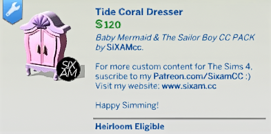 The Sims 4 Baby Mermaid & The Sailor Boy CC Pack Overview 28 Screenshot 2025 07 02 145733