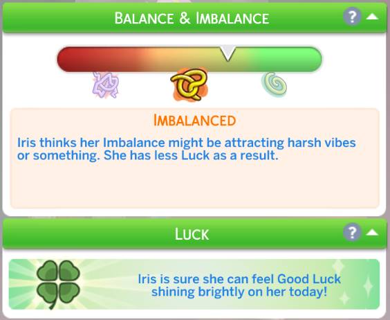 The Sims 4 Balance & Imbalance Guide - I Should Be So Lucky 3 Sims 4 Balance & Imbalance