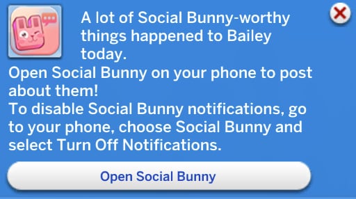 Top 10 Sims 4 Quality of Life Updates We’re Begging For 7 Social Bunny notification