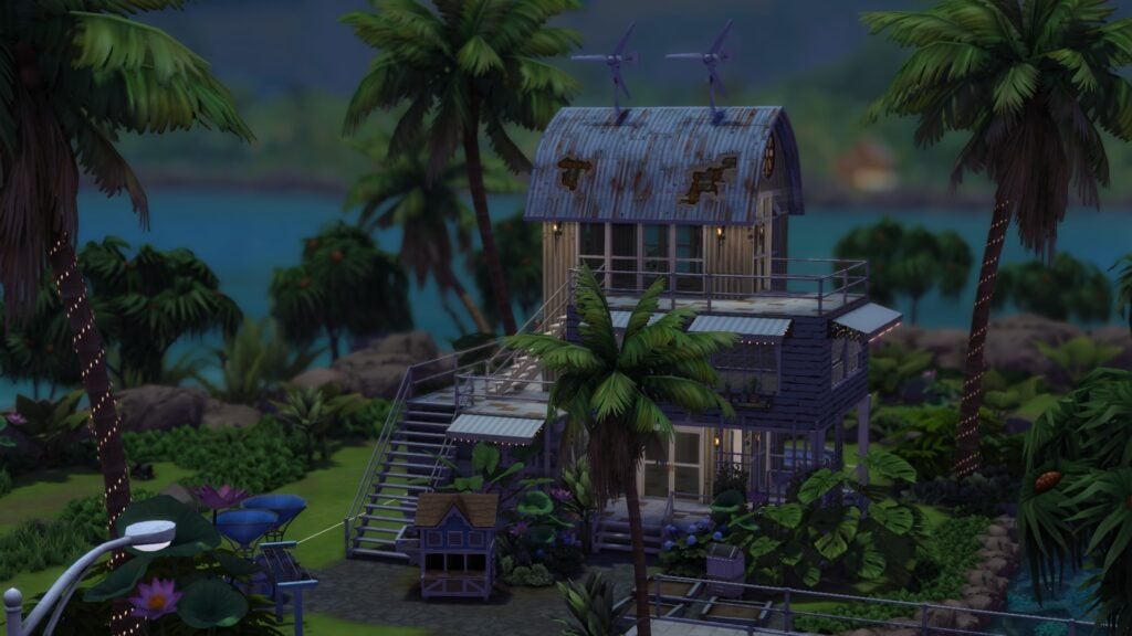 Build to Bloom: The Sims 4 Solarpunk Architecture 7 Exterior of the first structure for the commune