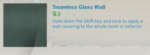 The Sims 4 Glass Walls Build Tips: Through the Simming Glass 6 UI of each wall pattern, seamless glass wall