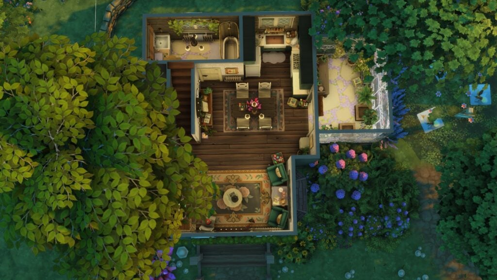 The Sims 4 Glass Walls Build Tips: Through the Simming Glass 21 Ground florr plan
