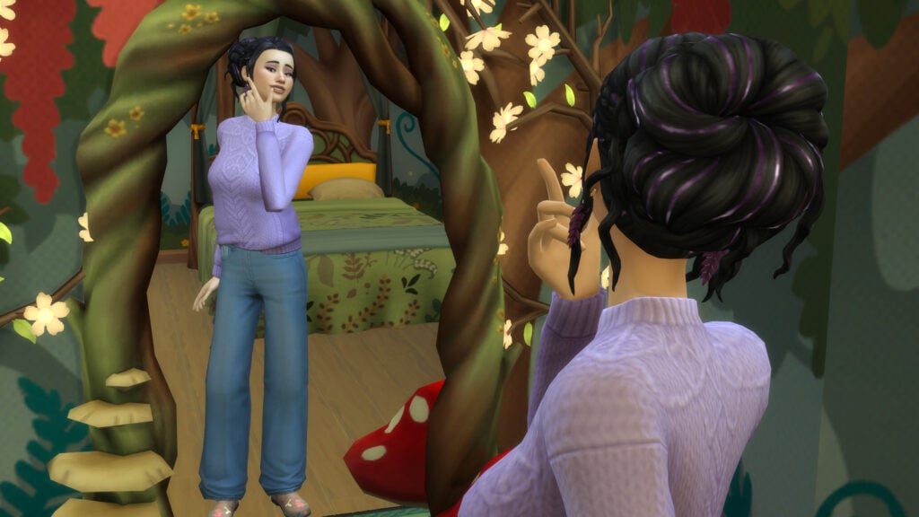 The Sims 4 Enchanted by Nature CAS Overview: Wings & Things 2 Sims 4 Enchanted by Nature CAS overview mirror