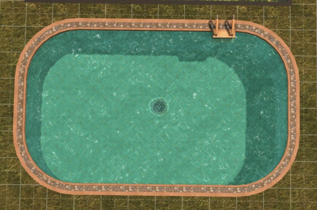 To Pool or Not To Pool: The Sims 4 Pool Designs & Tips 11 Birds eye view of rounded pool
