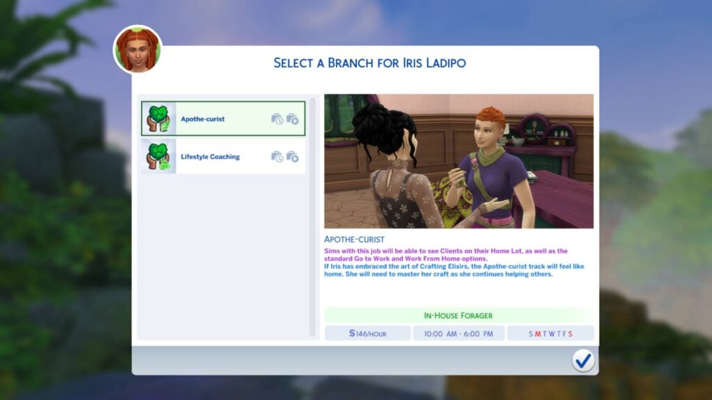 Becoming A Master Naturopath: The Sims 4 Enchanted by Nature Guide 4 apo cure screen