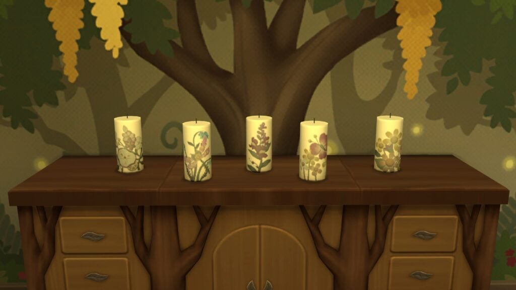 A Guide To The Nature Press in The Sims 4 Enchanted by Nature 5 press candles