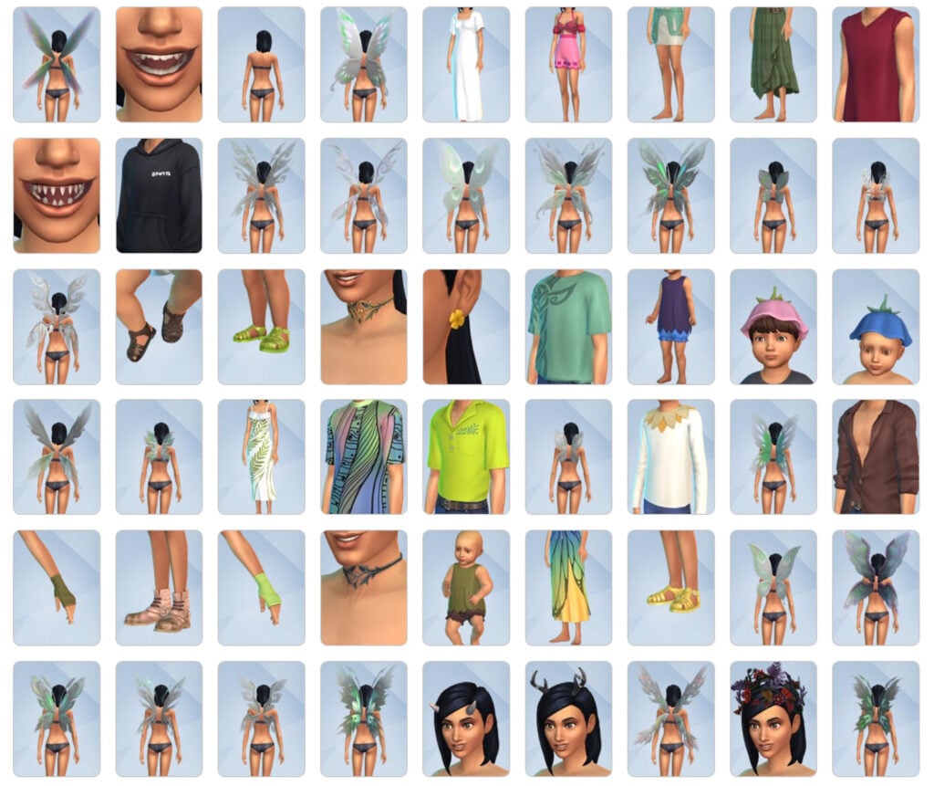 sims 4 enchanted by nature items cas 1