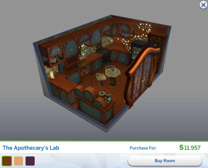 The Sims 4 Enchanted by Nature - Build/Buy Overview 186 styled room 11