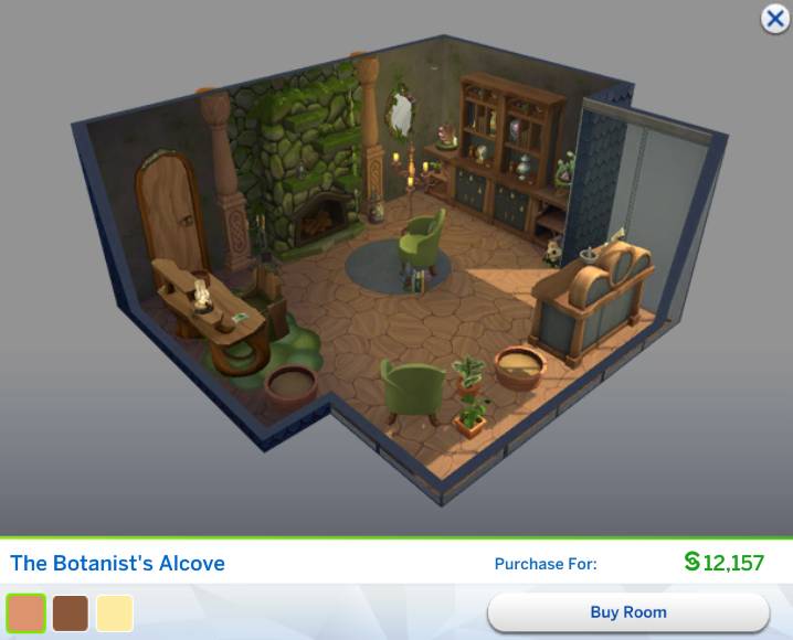 The Sims 4 Enchanted by Nature - Build/Buy Overview 180 styled room 5
