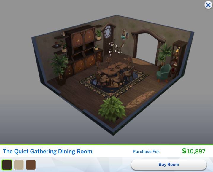 The Sims 4 Enchanted by Nature - Build/Buy Overview 181 styled room 6