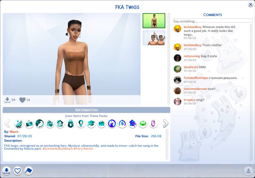 Official Simlish Music Videos Make a Return with FKA Twigs in The Sims 4 5 twigs gallery1