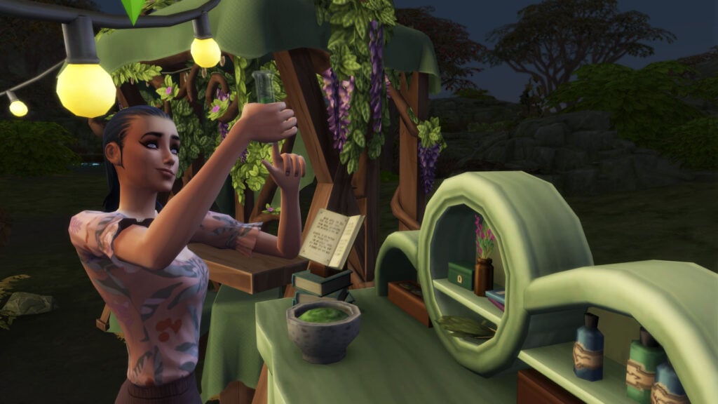 Apothecary in The Sims Medieval 3, Enchanted by Nature Apothecary Skill