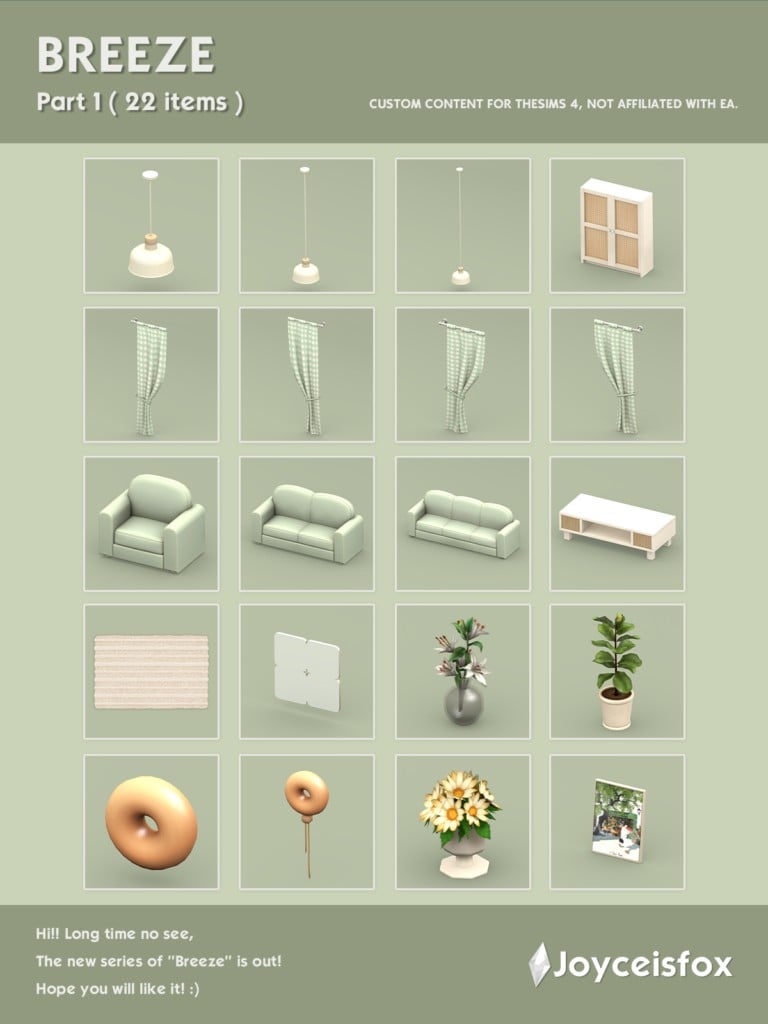 Your Ultimate Collection of The Sims 4 Living Room CC (40 Sets) 48 breeze 1
