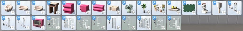 Your Ultimate Collection of The Sims 4 Living Room CC (40 Sets) 95 bubble set 1