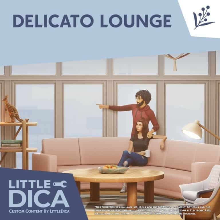 Your Ultimate Collection of The Sims 4 Living Room CC (40 Sets) 33 delicato 1