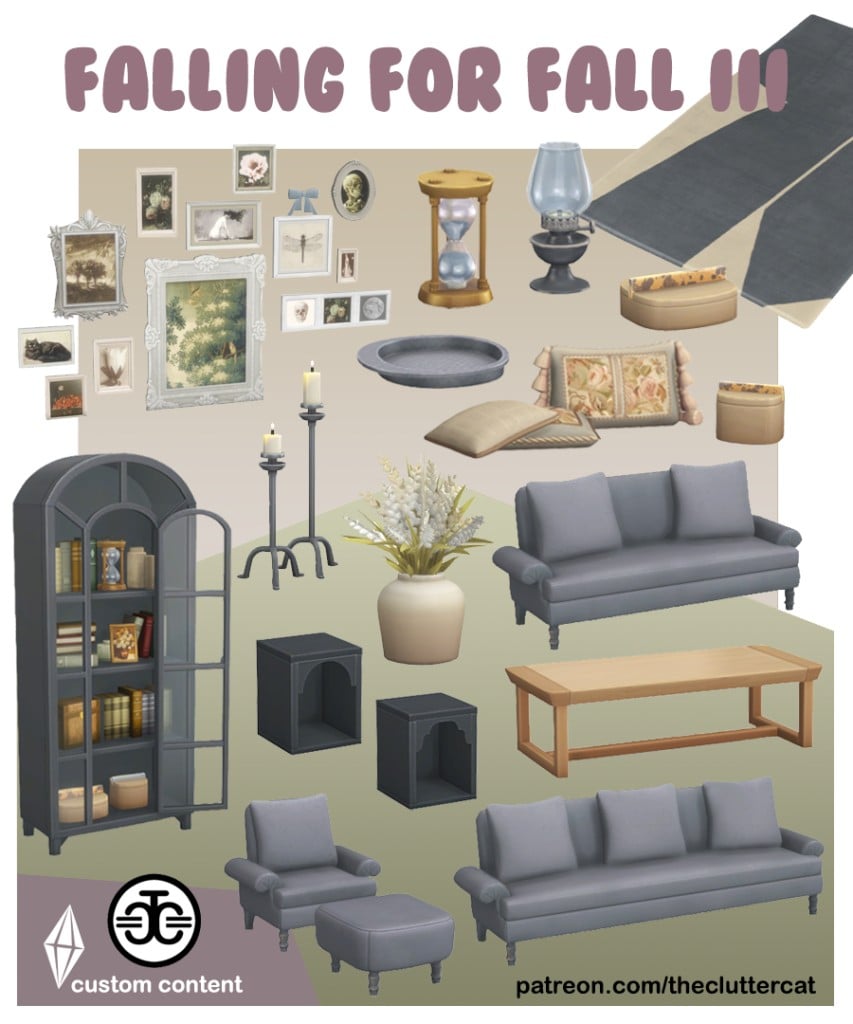 Your Ultimate Collection of The Sims 4 Living Room CC (40 Sets) 85 fff