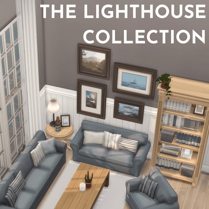 Your Ultimate Collection of The Sims 4 Living Room CC (40 Sets) 22 lighthouse
