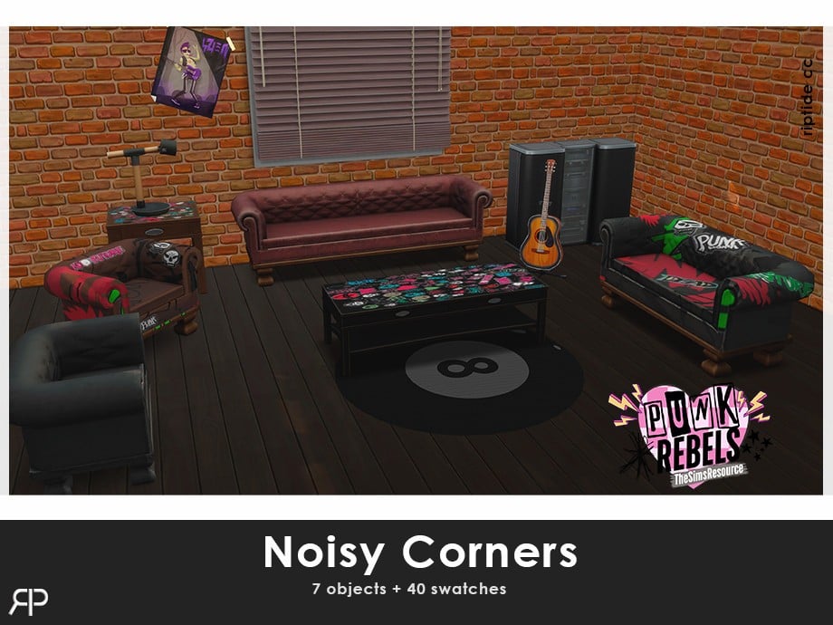 Your Ultimate Collection of The Sims 4 Living Room CC (40 Sets) 79 noisy 1