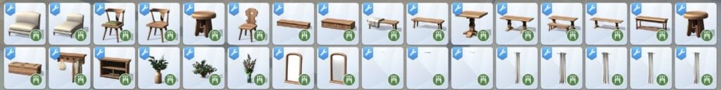 Your Ultimate Collection of The Sims 4 Living Room CC (40 Sets) 12 orjanic 1