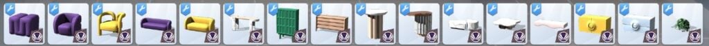Your Ultimate Collection of The Sims 4 Living Room CC (40 Sets) 72 postmodern 1