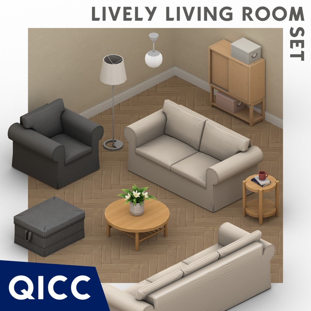 Your Ultimate Collection of The Sims 4 Living Room CC (40 Sets) 53 quicc